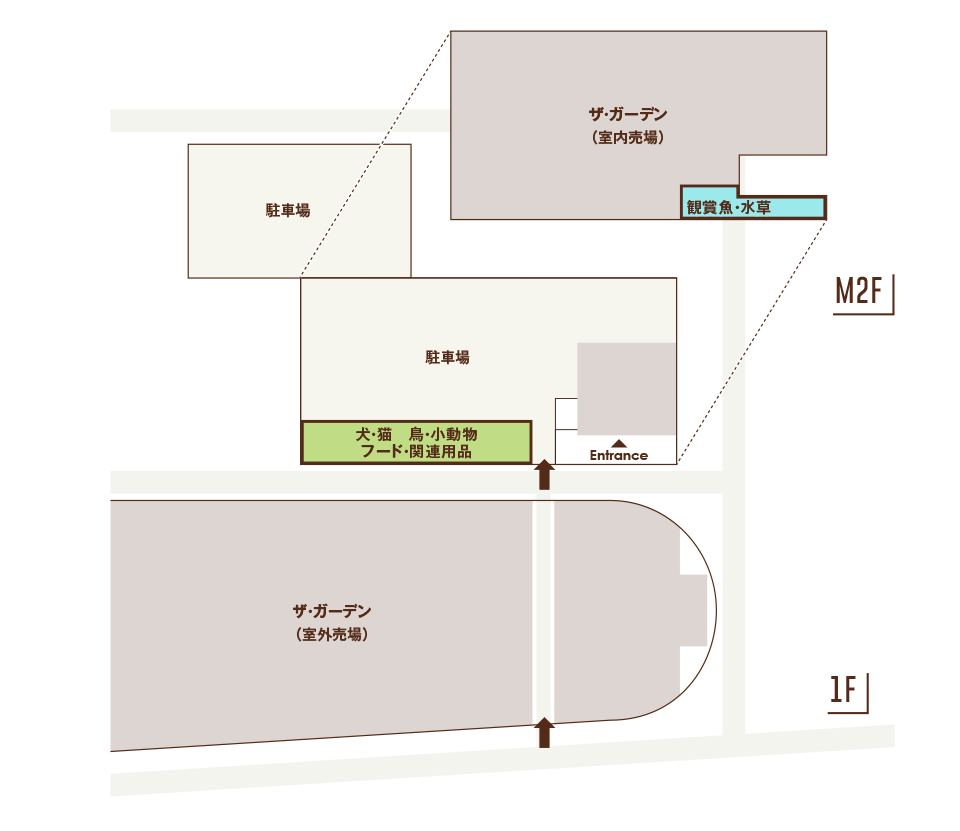 ペットエコ本店 ヨネヤマプランテイション　フロアマップ